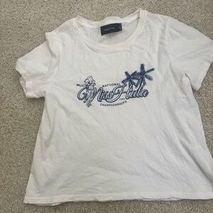 MINKPINK White and blue T-Shirt
